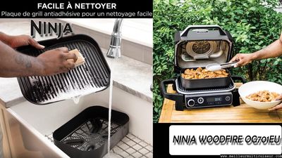 NINJA Woodfire OG701EU Panier Grille Faciles a Nettoyer