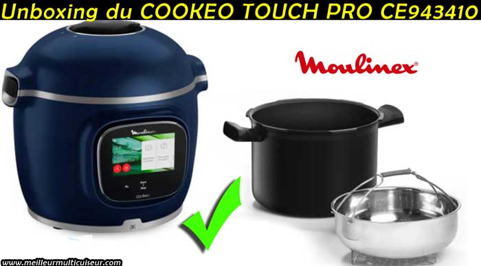 Cookeo MOULINEX cookeo touch wifi pro bleu CE943410