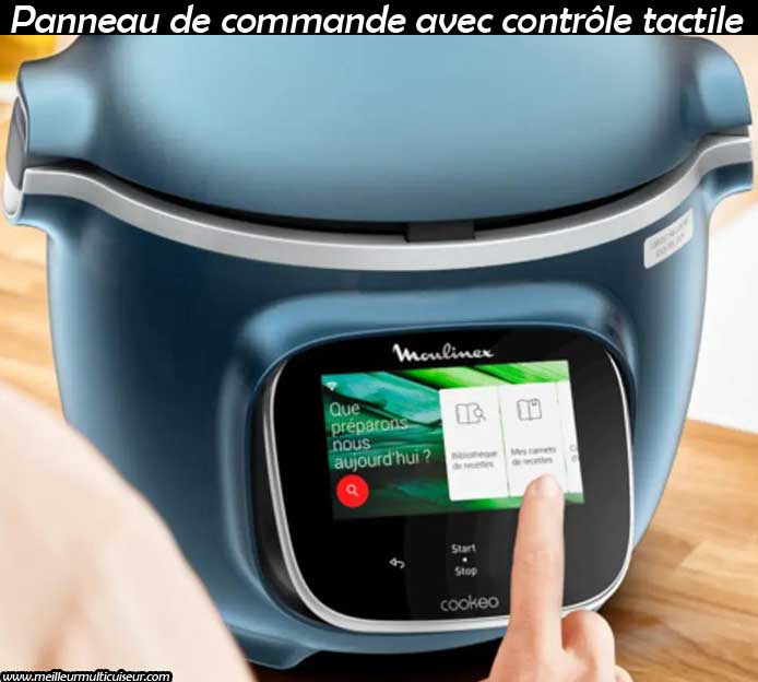 Cookeo MOULINEX cookeo touch wifi pro bleu CE943410