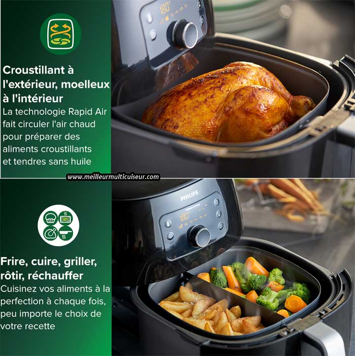 ⭐ Avis Philips Premium Airfryer XXL HD9762/90 Avantages & inconvénients de  cette friteuse sans huile 