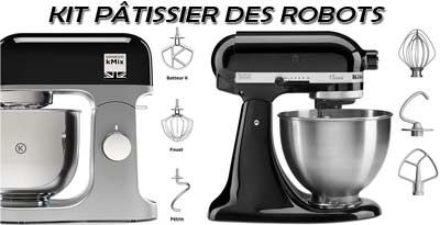 Kit de pâtisserie fourni avec ces robots