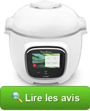 Lire les avis sur le Cookeo Touch Blanc CE901100 de Moulinex