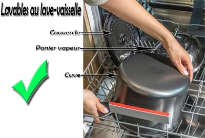 Cookeo YY4407FB lavable au lave-vaisselle