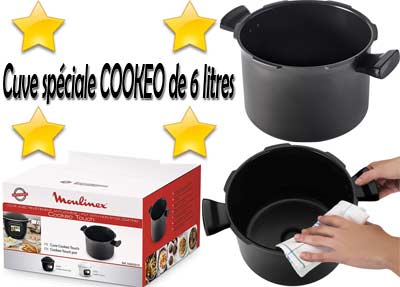 Cuve compatible avec Cookeo Moulinex de 6 litres