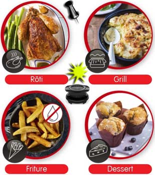 4 modes de cuisson ExtraCrisp pour Cookeo