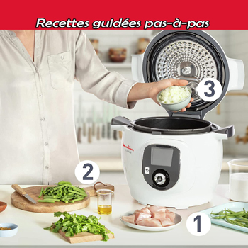 Recettes guidées pas-à-pas avec Cookeo