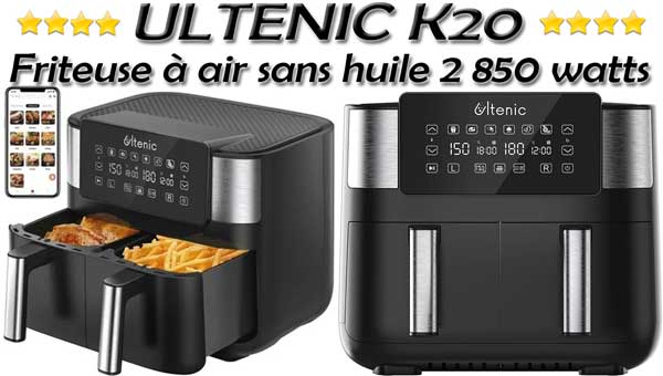 Friteuse à air chaud sans huile Ultenic K20