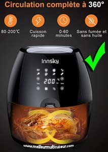 Chaleur pulsée à 360° sur Airfryer InnSky XL ISEE03