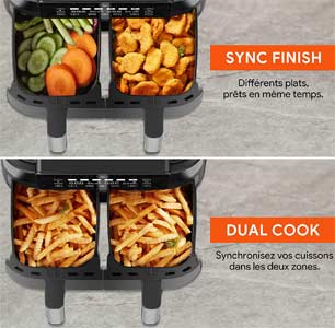 2 compartiments cuissons synchronisables