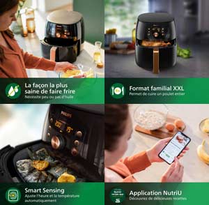 Caractéristiques AirFryer Philips XXL Premium Smart Sensing