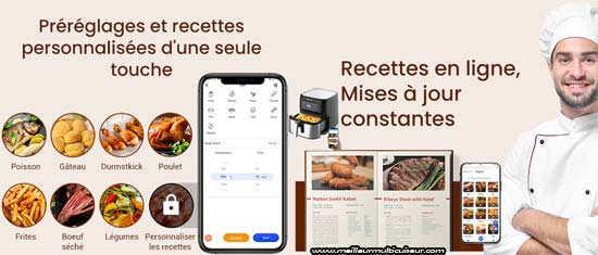 Recettes T21 online par l'application Proscenic