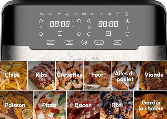 Avis critique sur l'air fryer Rocket Duo 900-BGMP-9178-BK de MasterPRO