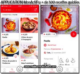 Tefal-Actifry application mobile MonActifry