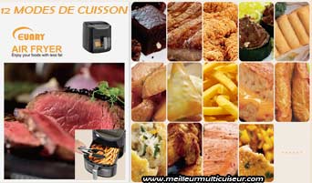 Friteuse sans huile Bogseth Euary 12 modes de cuisson modifiables