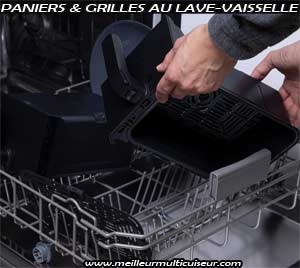 Paniers et grilles du BluMill compatibles lave-vaisselle