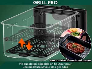 Chefree AFW20 à double compartiment avec plaques de cuisson