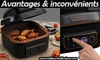 Avantages et inconvénients du Satisfry Air Fryer & Grill 26520-56 Russell Hobbs