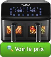 Vérifier le prix de l'airfryer Dual Zone Tiastar AF-D5508AT