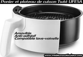 Panier et plateau amovibles Twist Ufesa