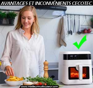 Atouts et désavantages de l'airfryer Cecofry Experience Window White 6000 de CECOTEC