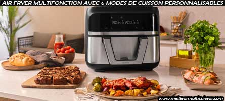 6 modes de cuisson personnalisables sur Cecofry Dual 9000 CECOTEC