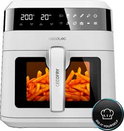 Infos techniques sur l'airfryer CECOTEC Cecofry Experience Window White 6000 ref 04998