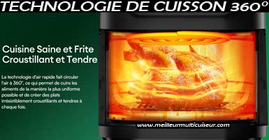 Air fryer Chefree AFW01 Technologie de cuisson à 360 degrés