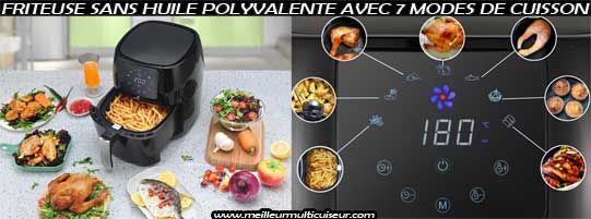 7 modes de cuisson de l'airfryer My Air Cook de SENYA