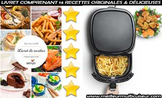 Livret de 14 recettes avec la friteuse diététique SENYA My Air Cook