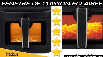 Fenêtre de cuisson éclairée sur FR-9037 de Tristar