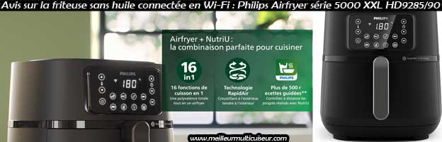 Avis sur la friteuse sans huile Philips Airfryer XXL connecté série 5000