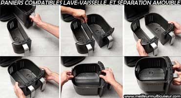 Paniers du Satisfry Snappi compatibles lave-vaisselle