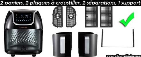 Paniers, plaques à croustiller, séparations et support Russell hobbs Satisfry Snappi