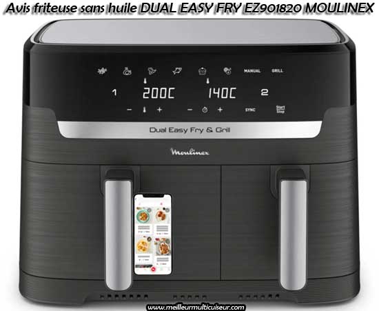 Avis sur la friteuse sans huile Easy Fry Dual de Moulinex