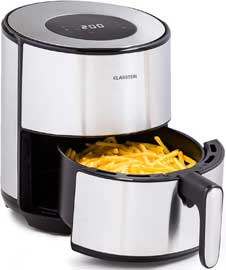 Caractéristiques techniques de l'airfryer Klarstein Crisp Pro 4,3 litres argent