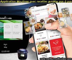 Application Moulinex pour Cookeo Touch Pro bleu