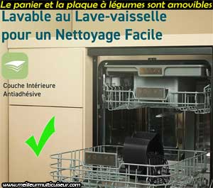 Avantage Cosori CAF-LI211 Lite facile à nettoyer