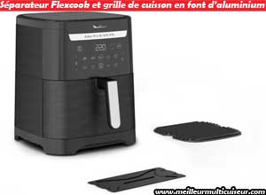 Séparateur Flexcook et grille en fonte sur Easy Fry & Grill XXL Moulinex