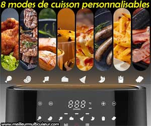 8 modes de cuisson auto et personnalisables de la friteuse Iceagle XXL