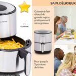 Avis sur les avantages et inconvénients de la friteuse sans huile Crisp Pro 4,3 litres argent de KLARSTEIN