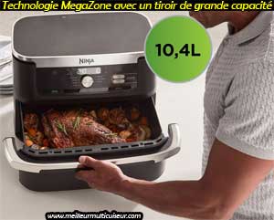 MegaZone tiroir de grande capacité sur Foodi Flex AF500EU de Ninja