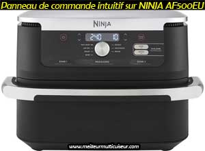 Panneau de commande intuitif friteuse sans huile Ninja Flex Foodi AF500 EU