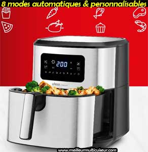 Friteuse sans huile avec 8 modes auto et personnalisables : UFESA Falcon