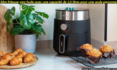 Mini friteuse sans huile Cecofry Essential Rapid couleur Dark de marque Cecotec