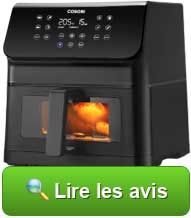 Lire les avis sur la friteuse sans huile Cosori Clear Blaze Air Fryer 6.2L