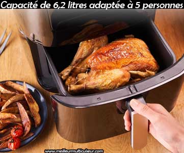 Tefal capacité 6,2 litres pour 5 personnes Easy Fry Gril d'intérieur and Steam