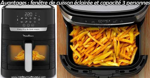 Avantages et inconvénients de l'airfryer & Grill Easy Fry and Grill EZ506820 de la marque française Moulinex