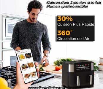 Joyami DualZone friteuse sans huile 2 paniers synchronisables