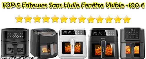 CHEFREE Air Fryer 8L avec Double Compartiment Visible, 8