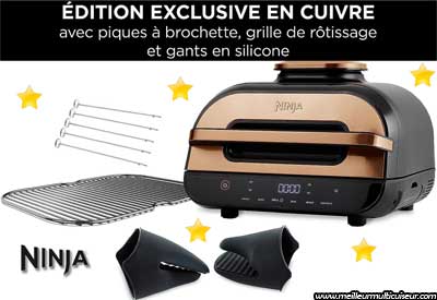 Accessoires inclus avec l'airfryer / grill AG551EUCP Foodi Max du fabricant NINJA